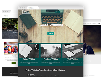 An assortment of easy–to–re–design themes